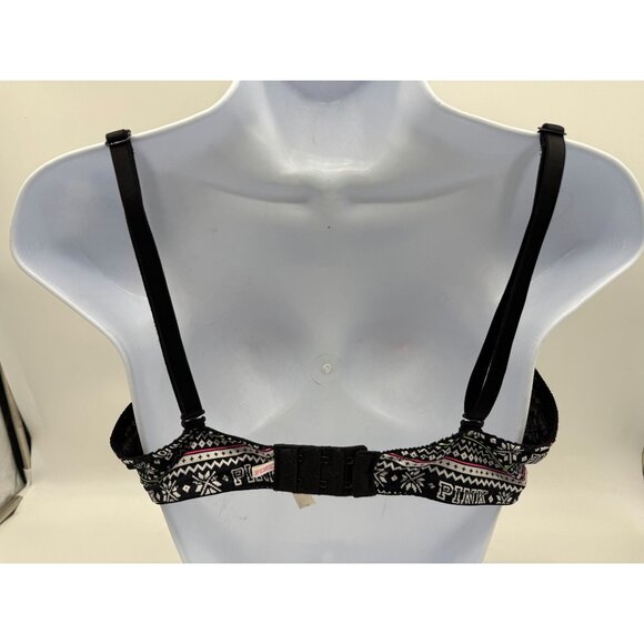 Victoria's Secret Womens Fair Isle Everyday Push-Up Bra Sz 36D Multicolor Casual - Picture 2 of 11